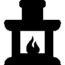 dark fireplace icon